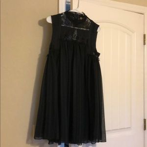 Free People High Neck Shift Dress Grey